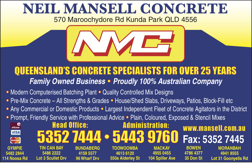 NEIL MANSELL CONCRETE in Kunda Park Concrete Premixed Localsearch