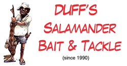 Duffs salamander bait and tackle Clearance